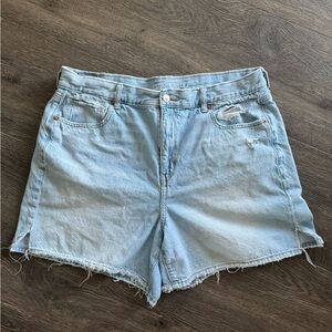 AE Dreamy Drape Denim Highest Waist Baggy Short